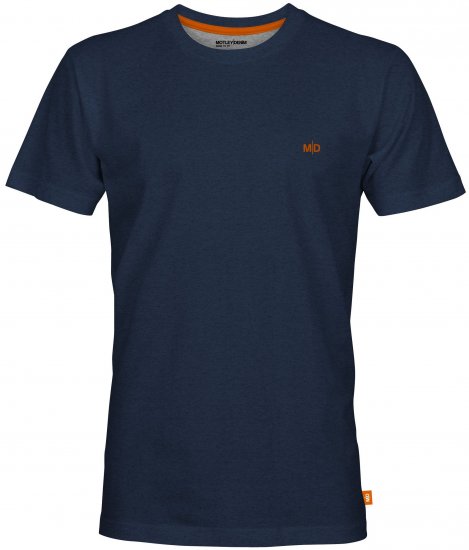 Motley Denim Stockholm T-shirt Dark Indigo - Tričká - Nadrozmerné tričká - 2XL-14XL