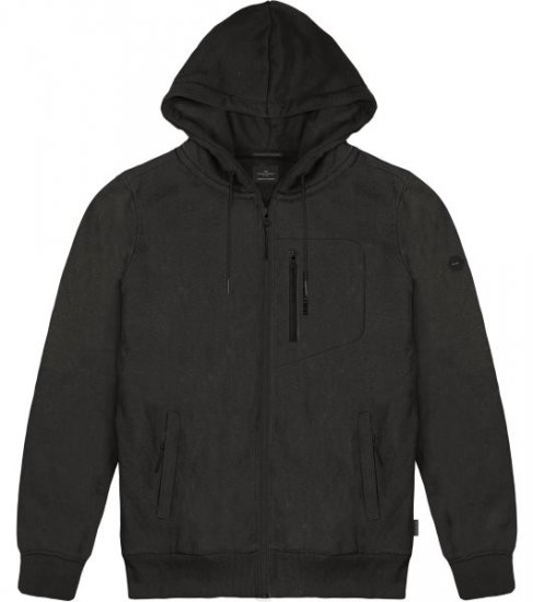 Double Outfitters MTOP-1160 Mikina s kapucňou na zips Čierna - Mikiny & mikiny bez kapucne - Mikiny & Mikiny s Kapucňou 2XL-12XL