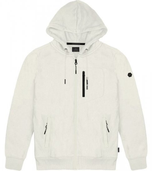 Double Outfitters MTOP-1160 Mikina s kapucňou na zips Biela - Mikiny & mikiny bez kapucne - Mikiny & Mikiny s Kapucňou 2XL-12XL