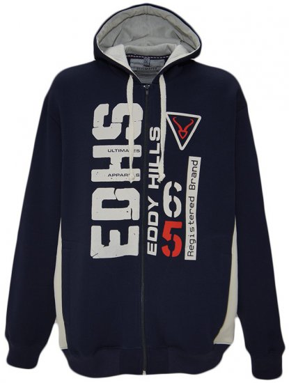 EDDY HILLS EDHS Hoodie Navy - Mikiny & mikiny bez kapucne - Mikiny & Mikiny s Kapucňou 2XL-12XL
