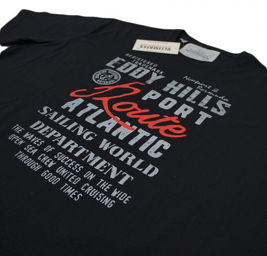 EDDY HILLS Atlantic T-shirt Black - Tričká - Nadrozmerné tričká - 2XL-14XL
