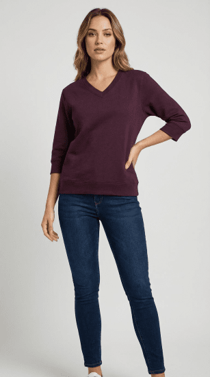 Nora Mikken GELINA Sweater Mauve Wine - DÁMSKE OBLEČENIE XS-XXL - 
