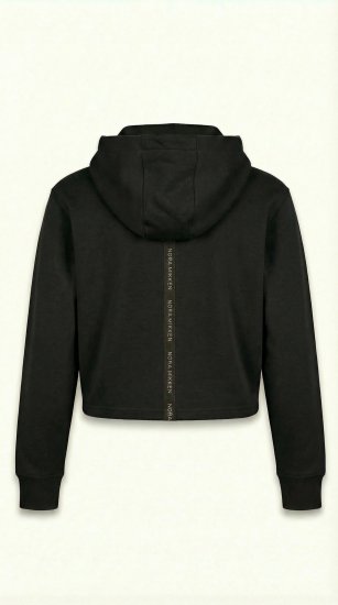 Nora Mikken KAMILLA Cropped Hoodie Black - DÁMSKE OBLEČENIE XS-XXL - 
