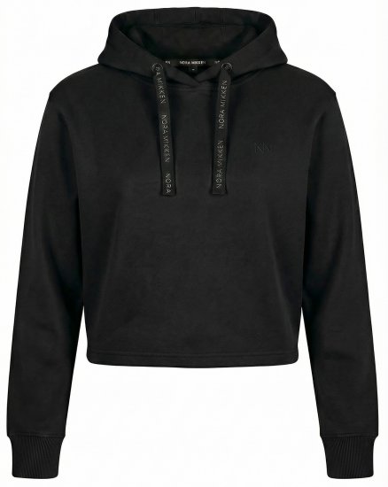 Nora Mikken KAMILLA Cropped Hoodie Black - DÁMSKE OBLEČENIE XS-XXL - 