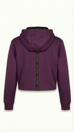 Nora Mikken KAMILLA Cropped Hoodie Mauve Wine - DÁMSKE OBLEČENIE XS-XXL - 