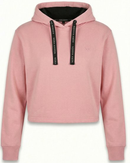 Nora Mikken KAMILLA Cropped Hoodie Peach Whip - DÁMSKE OBLEČENIE XS-XXL - 