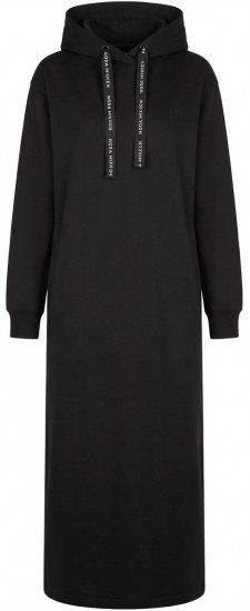 Nora Mikken MARTINA Maxi Hoodie Dress Black - DÁMSKE OBLEČENIE XS-XXL - 