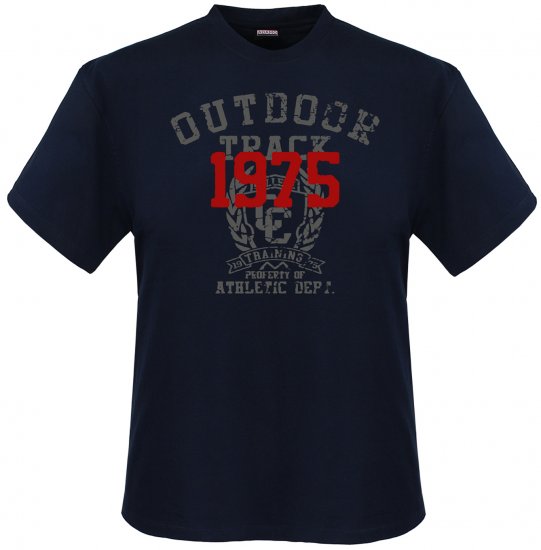 Adamo Outdoor track Comfort fit T-shirt Navy - Tričká - Nadrozmerné tričká - 2XL-14XL