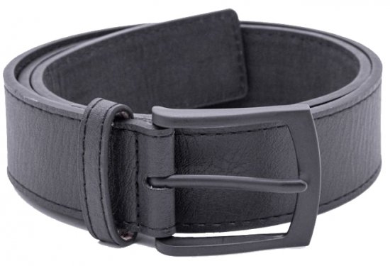 D555 Ozzy Leather Belt Black, 4cm - Opasky - Opasky W40-W70/2XL-8XL