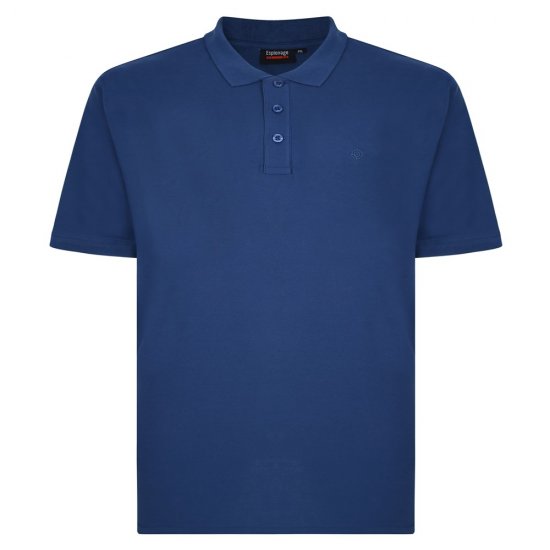 Espionage P074C Polokošeľa s Krátkym Rukávom Tmavomodrá - Polokošele - Polokošele 2XL-8XL