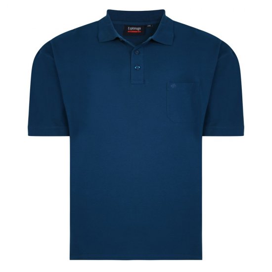 Espionage P074C Polokošeľa s Krátkym Rukávom Tmavá Petrolejová - Polokošele - Polokošele 2XL-8XL