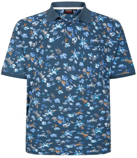 Espionage P221 polokošeľa s kvetinovým vzorom - Polokošele - Polokošele 2XL-8XL