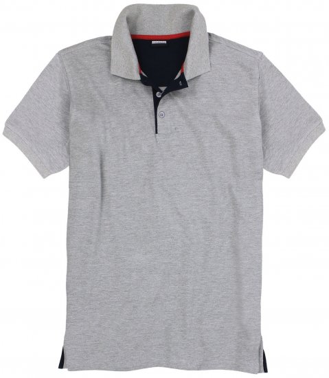 Adamo Pablo Comfort fit Polo Shirt Grey - Polokošele - Polokošele 2XL-8XL