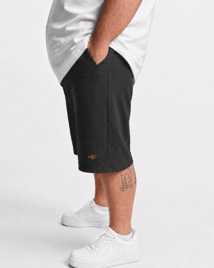 Motley Denim Paris Sweatshorts Charcoal - Tepláky & teplákové kraťasy - Tepláky & Teplákové kraťasy - 2XL-12XL