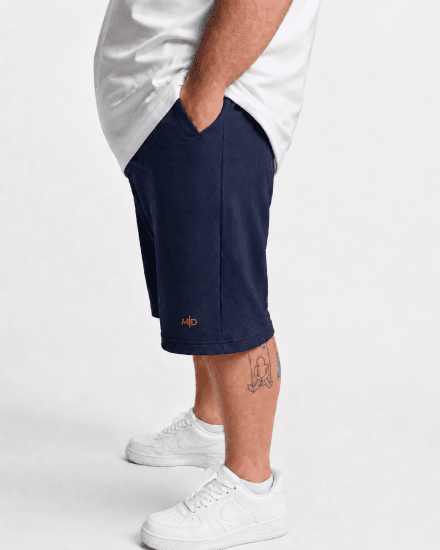 Motley Denim Paris Sweatshorts Dark Indigo - Tepláky & teplákové kraťasy - Tepláky & Teplákové kraťasy - 2XL-12XL