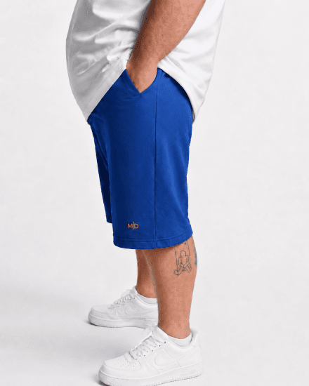 Motley Denim Paris Sweatshorts Royal Blue - Tepláky & teplákové kraťasy - Tepláky & Teplákové kraťasy - 2XL-12XL