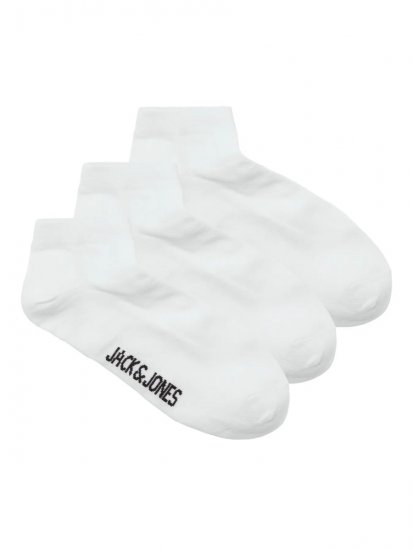 Jack & Jones Louis Ponožky Biela 3-pack - Spodná bielizeň - Spodné Prádlo 2XL-8XL