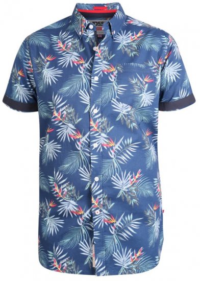 D555 Reuben Hawaii Shirt Navy - Košele - Košele 2XL-10XL