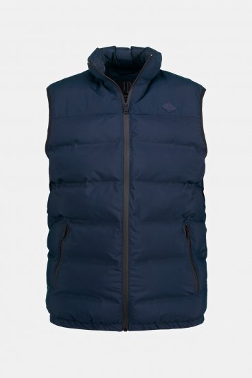 JP1880 Quilted Gilet Stand-up Collar Navy - Bundy - Bundy Nadmerné Veľkosti 2XL-8XL