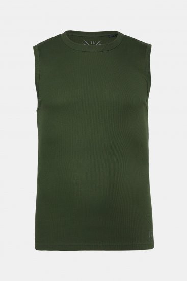 JP1880 Undershirt Rib Jersey Green - Tričká - Nadrozmerné tričká - 2XL-14XL