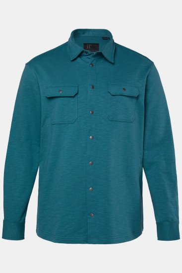 JP1880 Jersey Shirt Long Sleeve Modern Fit Blue - Košele - Košele 2XL-10XL