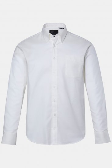 JP1880 Oxford Shirt Flexnamic Long Sleeve Snow White - Košele - Košele 2XL-10XL