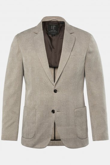 JP1880 Jacket Business Checked Beige - Bundy - Bundy Nadmerné Veľkosti 2XL-8XL