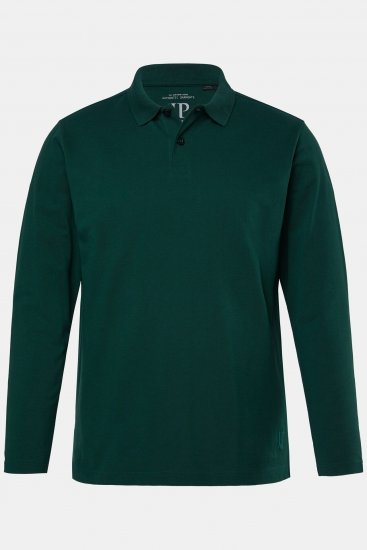 JP1880 Polo Shirt Long Sleeve Pique Dark Green - Polokošele - Polokošele 2XL-8XL