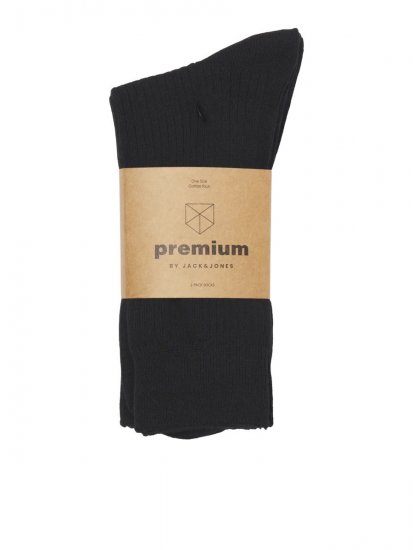 Jack & Jones Premium Ponožky Čierna 2-pack - Spodná bielizeň - Spodné Prádlo 2XL-8XL