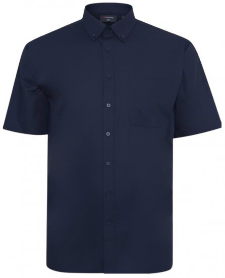 Espionage SH149 Plain Short Sleeve Shirt Navy - Košele - Košele 2XL-10XL