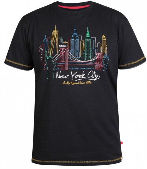 D555 Shelby T-shirt Black - Tričká - Nadrozmerné tričká - 2XL-14XL