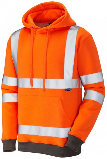 Leo Goodleigh Hooded Sweatshirt Hi-Vis Orange - Pracovné odevy - Pracovné Odevy 3XL-6XL