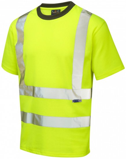 Leo Newport Comfort T-shirt Hi-Vis Yellow - Pracovné Odevy - Pracovné Odevy 3XL-6XL
