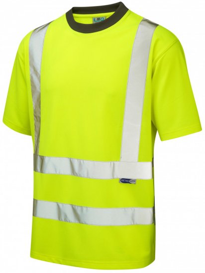 Leo Braunton Coolviz T-shirt Hi-Vis Yellow - Pracovné Odevy - Pracovné Odevy 3XL-6XL