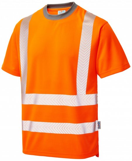 Leo Larkstone Coolviz Plus T-shirt Hi-Vis Orange - Pracovné Odevy - Pracovné Odevy 3XL-6XL