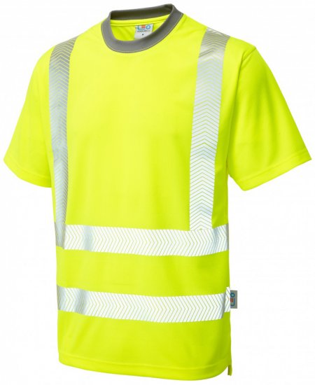 Leo Larkstone Coolviz Plus T-shirt Hi-Vis Yellow - Pracovné Odevy - Pracovné Odevy 3XL-6XL