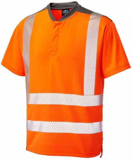 Leo Putsborough COOLMAX® Performance T-Shirt Hi-Vis Orange - Pracovné odevy - Pracovné Odevy 3XL-6XL