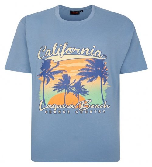 Espionage T425 Laguna Beach Tričko s potlačou modrá - Tričká - Nadrozmerné tričká - 2XL-14XL
