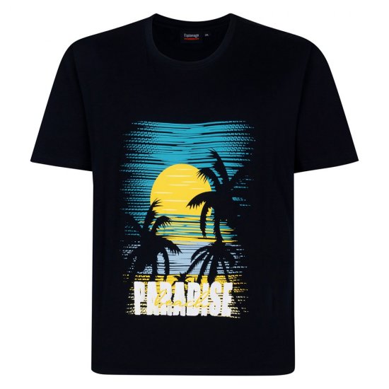 Espionage T448 Tričká s Potlačou Balenie po 4 Mix - Tričká - Nadrozmerné tričká - 2XL-14XL