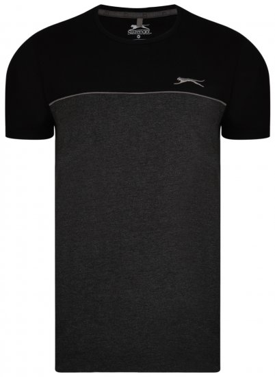 Slazenger Tarique T-shirt Black - Tričká - Nadrozmerné tričká - 2XL-14XL