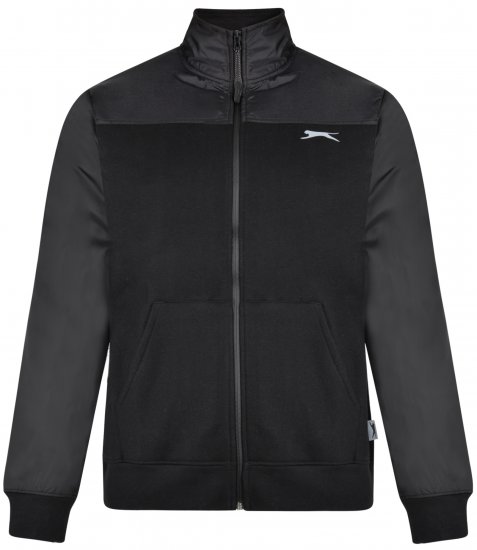 Slazenger Tatum Funnel Neck Black - Mikiny & mikiny bez kapucne - Mikiny & Mikiny s Kapucňou 2XL-12XL