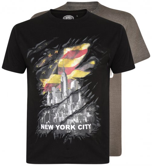 Kam Jeans 5312 T-shirt 2-pack - Tričká - Nadrozmerné tričká - 2XL-14XL