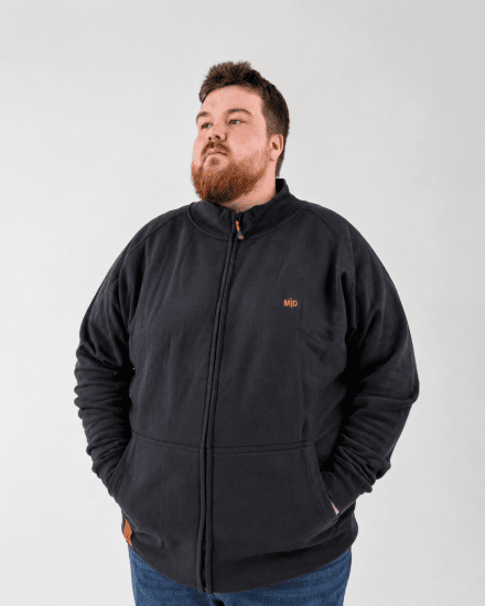 Motley Denim London Sweatshirt Black - Mikiny & mikiny bez kapucne - Mikiny & Mikiny s Kapucňou 2XL-12XL