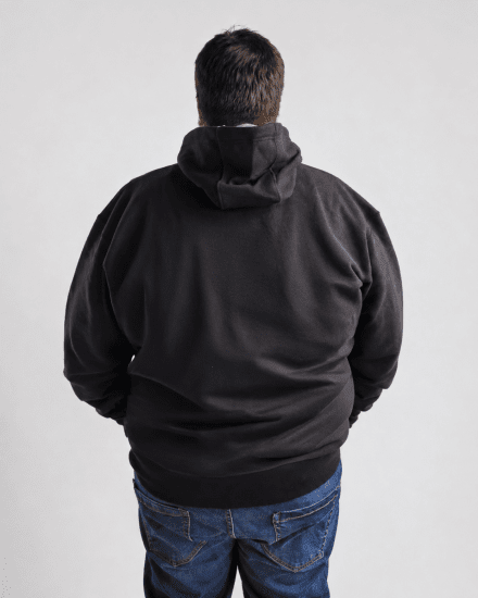 Motley Denim Riga Hoodie Black - Mikiny & mikiny bez kapucne - Mikiny & Mikiny s Kapucňou 2XL-12XL