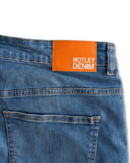 Motley Denim Soho 5-Pocket Jeans Blue Wash - Džínsy & nohavice - Džínsy a Nohavice - W40-W70