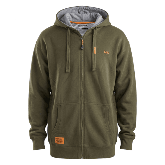 Motley Denim Copenhagen Hoodie Dark Khaki - Mikiny & mikiny bez kapucne - Mikiny & Mikiny s Kapucňou 2XL-12XL