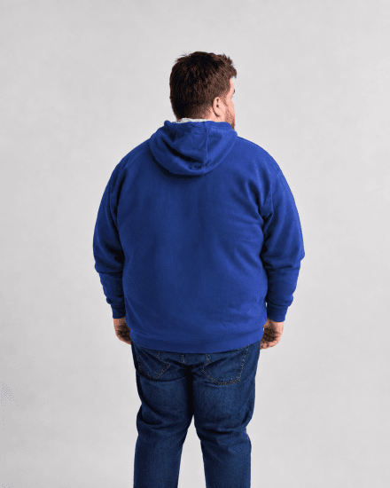 Motley Denim Copenhagen Hoodie Royal Blue - Mikiny & mikiny bez kapucne - Mikiny & Mikiny s Kapucňou 2XL-12XL