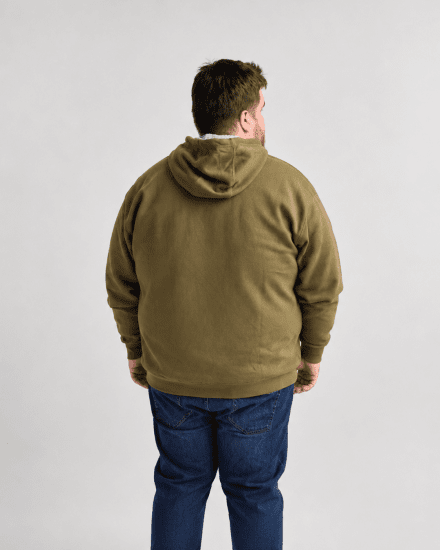 Motley Denim Copenhagen Hoodie Dark Khaki - Mikiny & mikiny bez kapucne - Mikiny & Mikiny s Kapucňou 2XL-12XL
