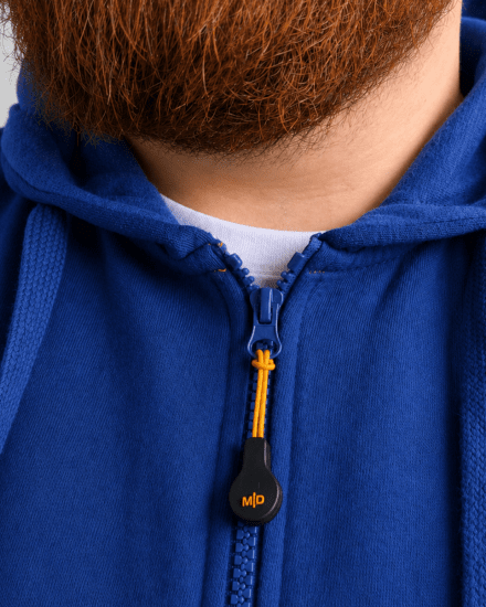 Motley Denim Copenhagen Hoodie Royal Blue - Mikiny & mikiny bez kapucne - Mikiny & Mikiny s Kapucňou 2XL-12XL