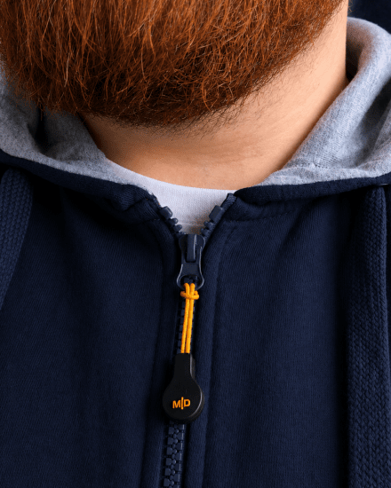 Motley Denim Copenhagen Hoodie Navy - Mikiny & mikiny bez kapucne - Mikiny & Mikiny s Kapucňou 2XL-12XL